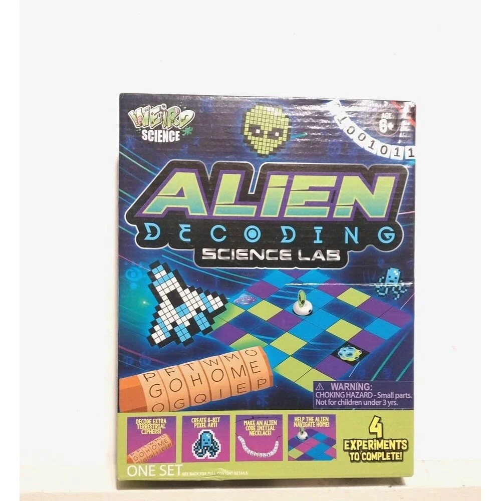 Weird Science Alien Decoding Science Lab-4 experiments to complete age 6+ -NEW